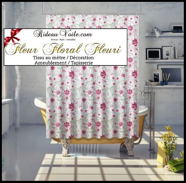 Magasin tissu fleuri ameublement mètre imprimé fleurs rideau couette cortina floral