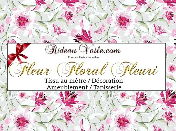 Magasin tissu fleuri ameublement mètre imprimé fleurs rideau couette cortina floral