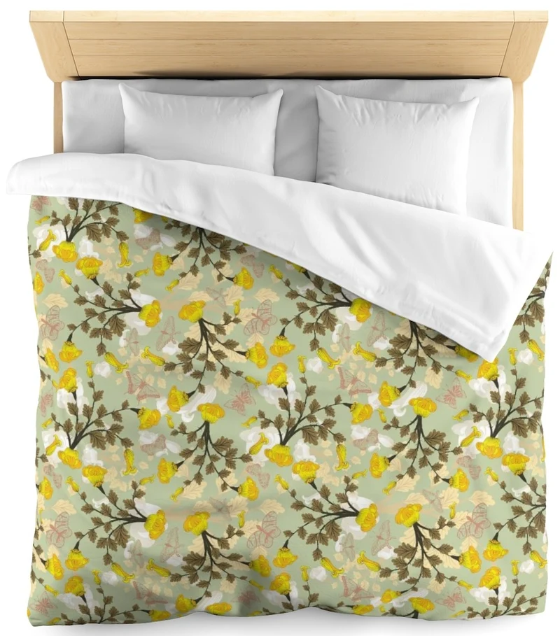 Tissu ameublement tapisserie au mètre imprimé fleurs rideau occultant ignifugé