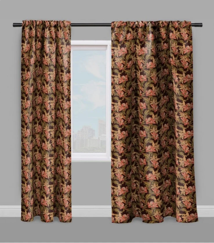Tissu ameublement mètre motif fleur rideau couette voilage Upholstery fabric meter