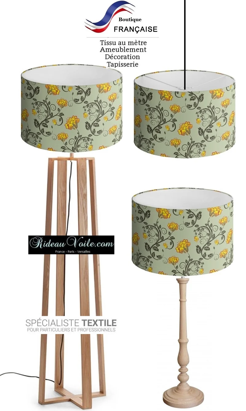 Tissu au mètre floral motif fleurs rideau couette Upholstery fabric meter flower curtain