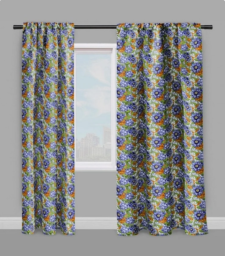 Tissu ameublement mètre motif fleur rideau Upholstery fabric meter flower curtain