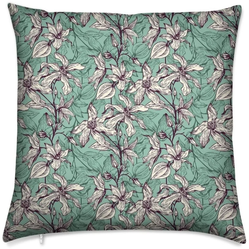 Tissu ameublement mètre ignifugé occultant tapisserie motif imprimé fleurs rideau voilage