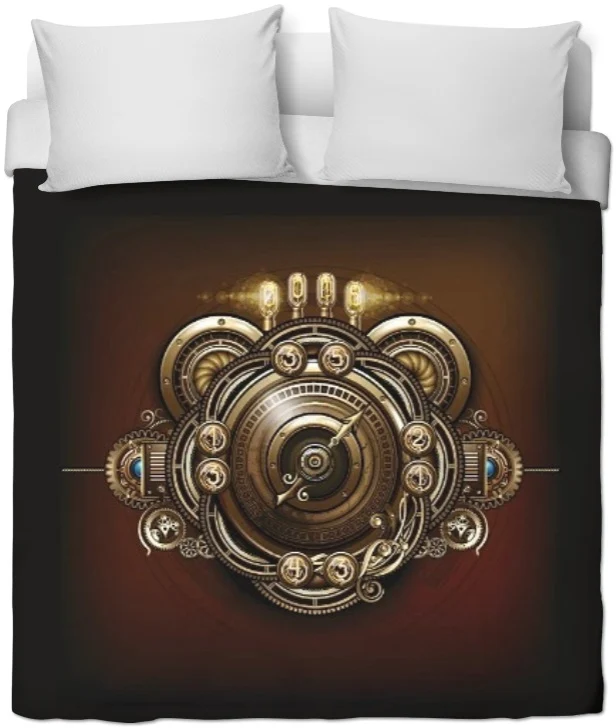 Tissu au mètre motif passion steampunk rétro futuriste fiction rideau coussin couette