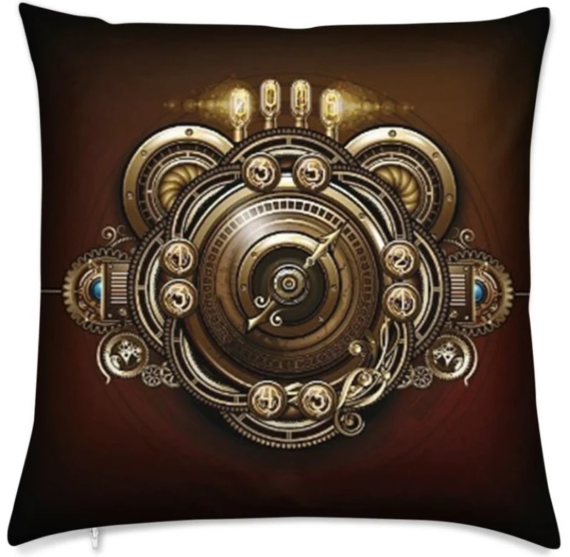 Tissu au mètre motif passion steampunk rétro futuriste fiction rideau coussin couette