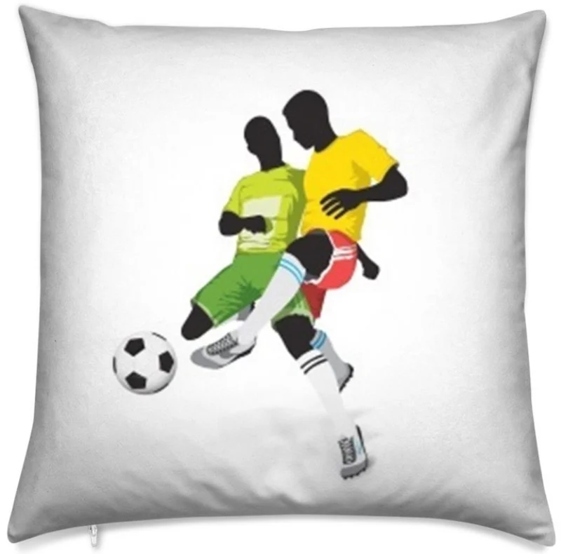 Tissu au mètre motif imprimé Football ballon footballeur sport rideau couette voilage