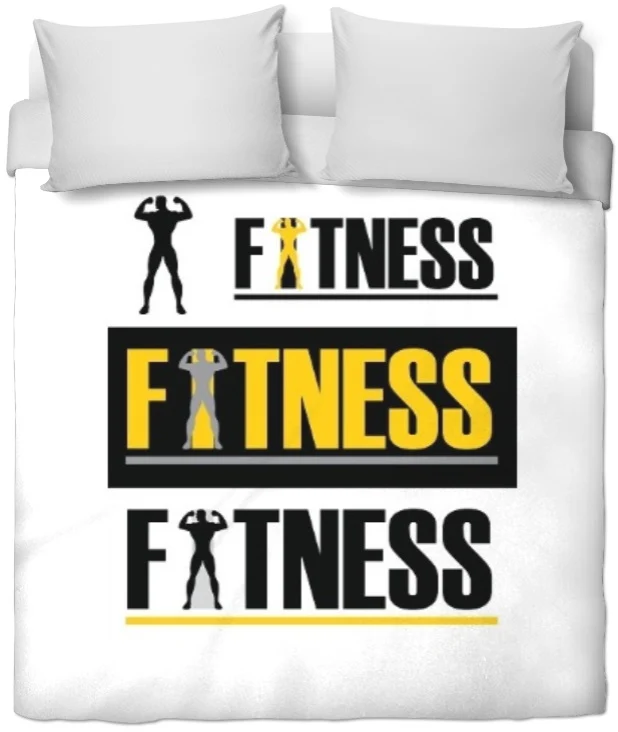 Motif tissu au mètre imprimé salle de sport musculation fitness rideau coussin couette