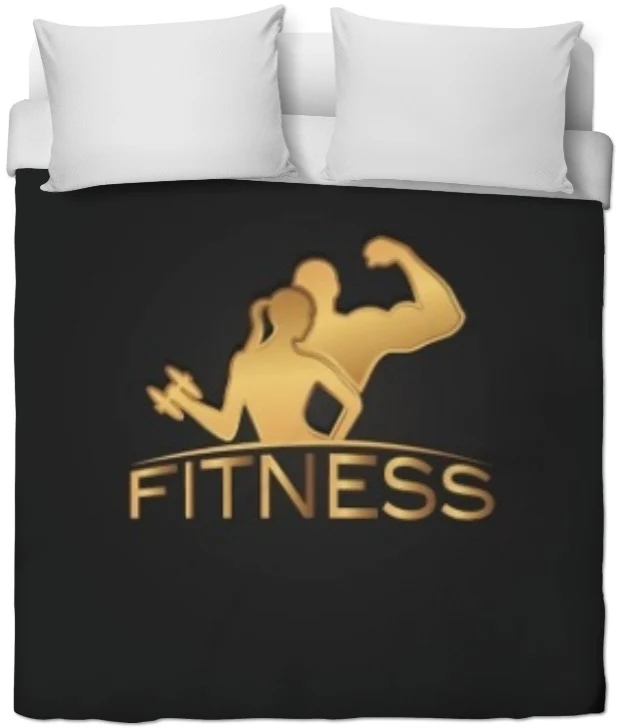 Motif sport musculation fitness rideau coussin couette tissu jaune au mètre or