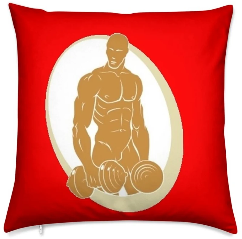 Tissu au mètre vert sport rideau rouge coussin couette musculation bodybuilder