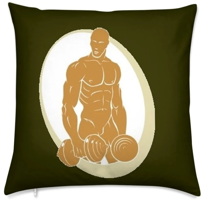 Tissu au mètre vert sport rideau orange coussin couette musculation bodybuilder