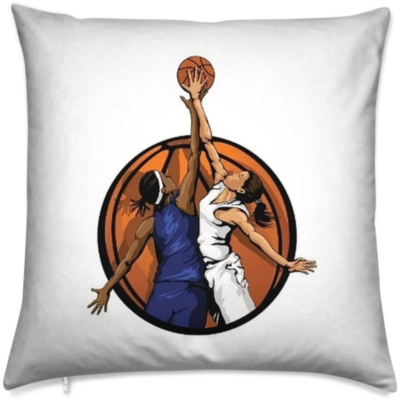 Tissu au mètre sport motif basketball ballon joueur joueuse rideau coussin couette