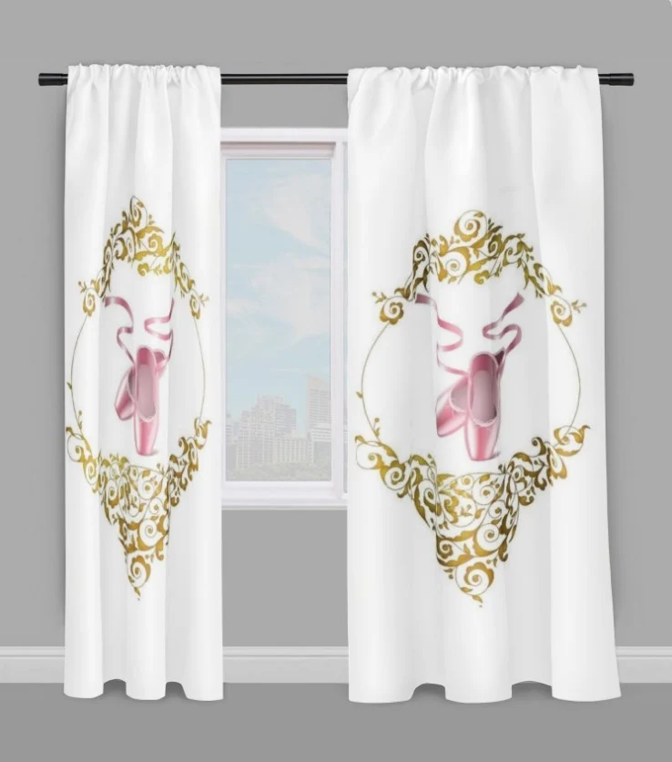 Tissu motif fleurs style Baroque mètre rideau chausson Rose satin danseuse couette
