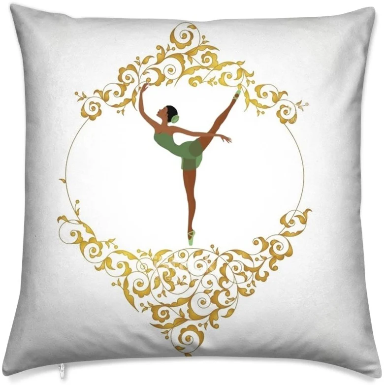Tissu motif USA DANSEUSES BALLET NOIRES BLACK SQUARE au mètre rideau voilage
