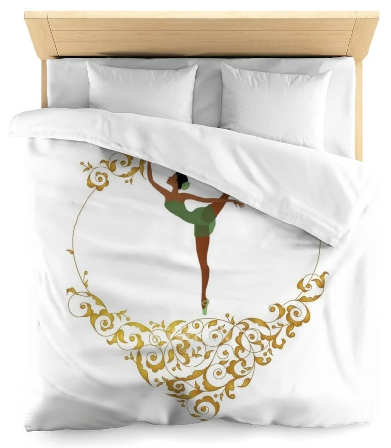 Tissu motif USA DANSEUSES BALLET NOIRES BLACK SQUARE au mètre rideau voilage