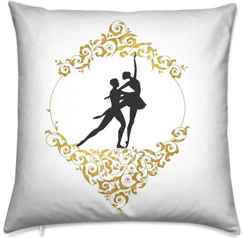 Tissu au mètre rideau motif fleur Baroque Or danseuse étoile Tänzer bedruckter Stoff
