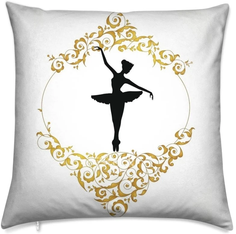 Tissu au mètre fleuri rideau motif silhouette danseuse étoile couette Baroque fleurs