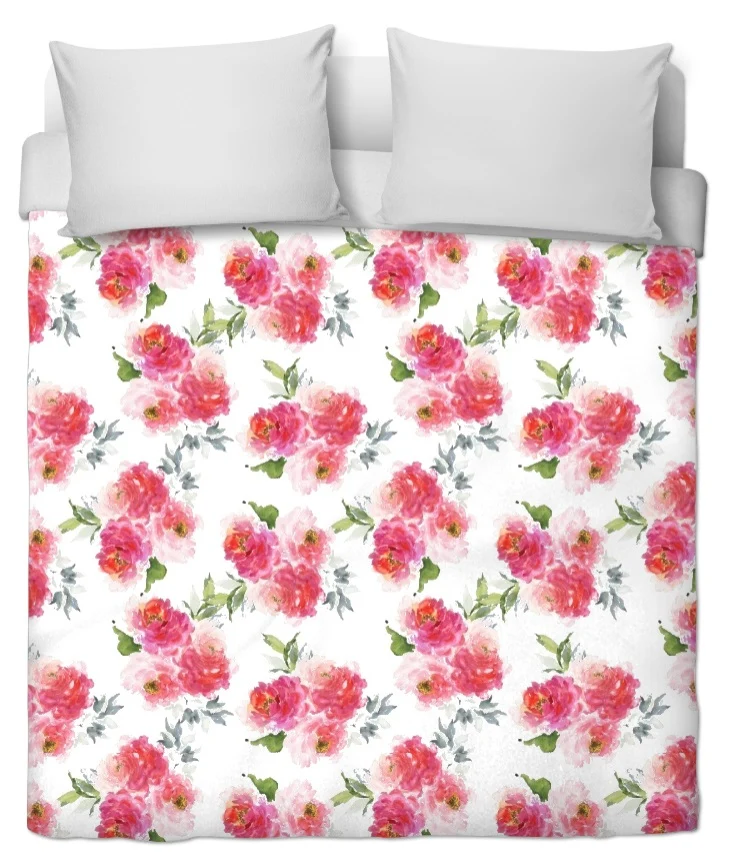 Tissu floral ameublement au mètre motif fleurs rideau couette fleuri voilage tapisserie