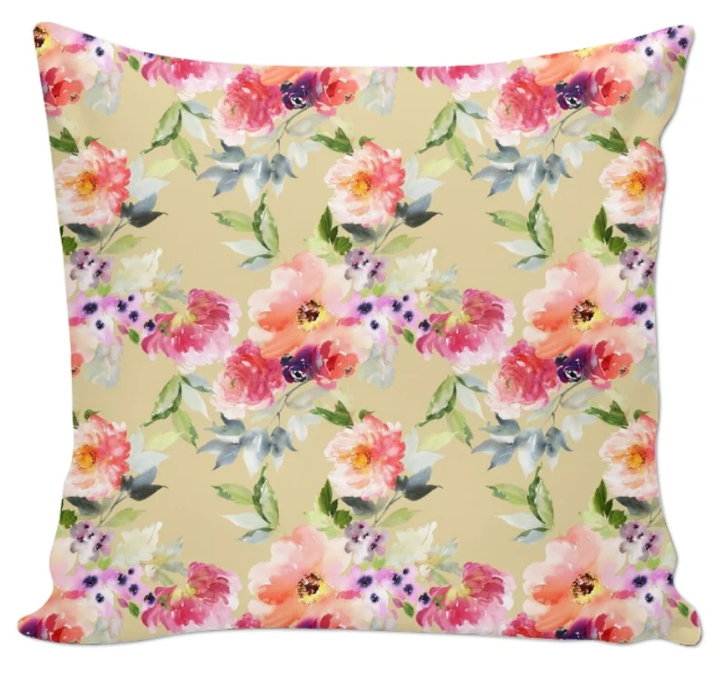 Tapisserie tissus floral ameublement au mètre fleurs rideau occultant voilage couette
