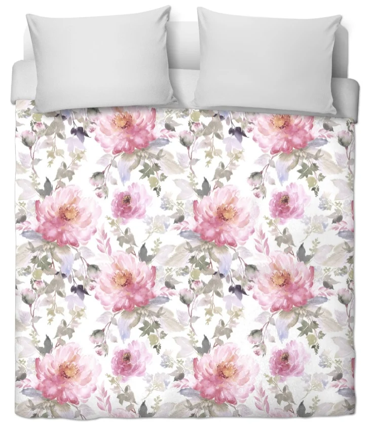 Rideauvoile tissus motif fleuris ameublement au mètre fleurs rideau couette voilage