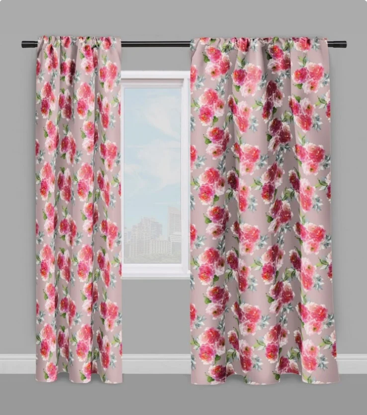 Tissus rideau voilage fleuris ameublement mètre motifs tapisserie fleurs sièges fauteuil