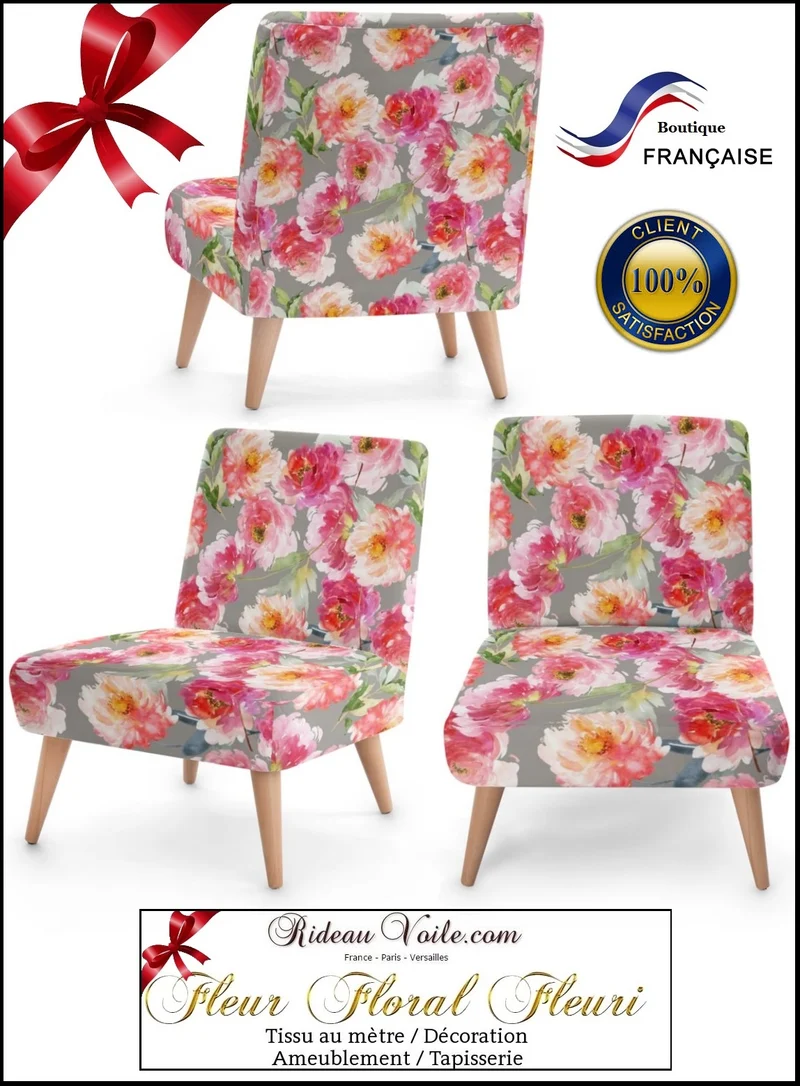 Boutique tissus fleuris ameublement au mètre tapisserie imprimés fleurs occultant