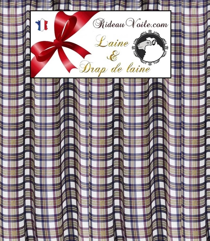 Tissu drap de Laine tartan ameublement mètre Rideau plaid carreaux écossais