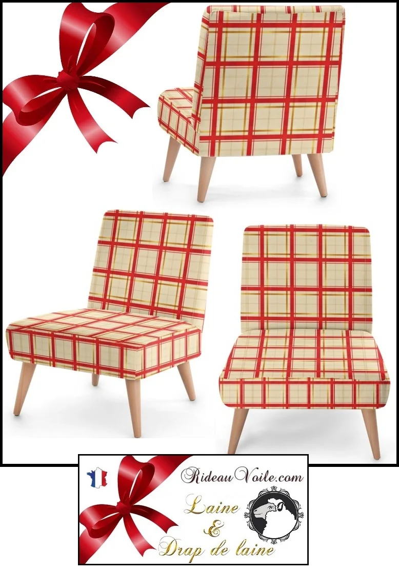Tissu ameublement plaid carreaux écossais drap de Laine tartan au mètre rideau