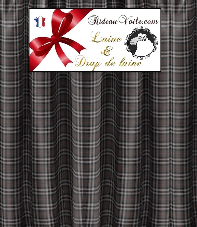 Tissu plaid carreaux écossais drap de Laine tartan ameublement mètre rideau