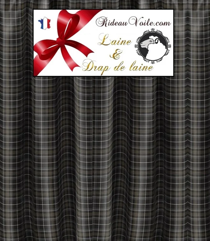 Tissu ameublement carreaux écossais drap de Laine tartan au mètre rideau