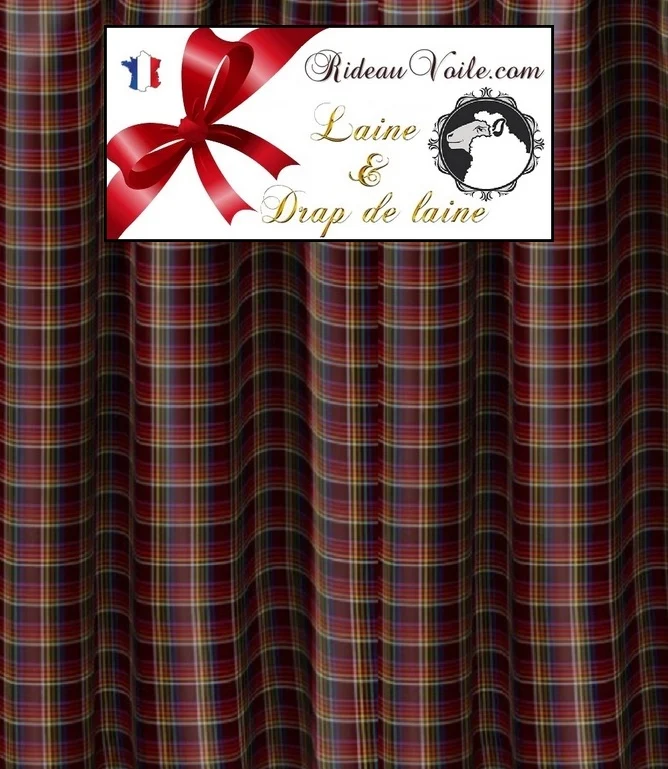 Tissu ameublement drap de Laine tartan carreaux écossais au mètre rideau plaid
