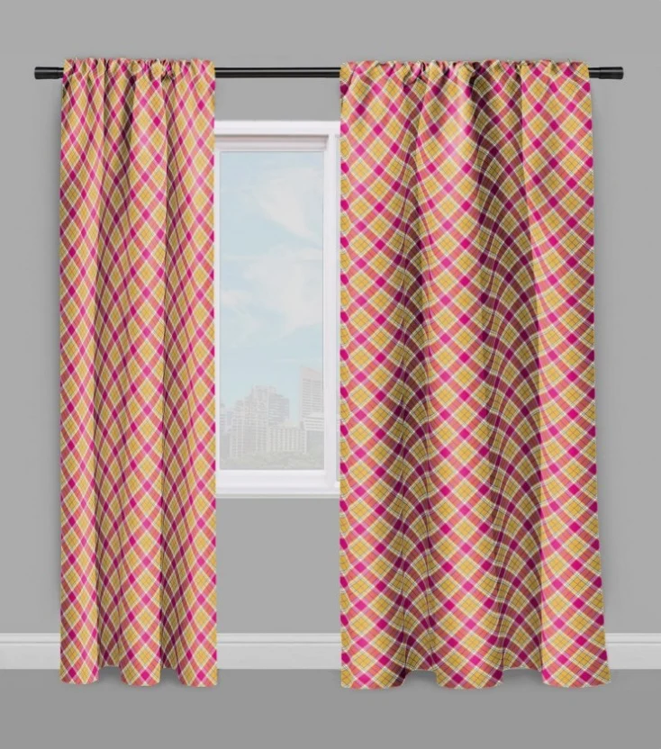 Tissu motif écossais tartan carreaux au mètre rideau tapisserie
