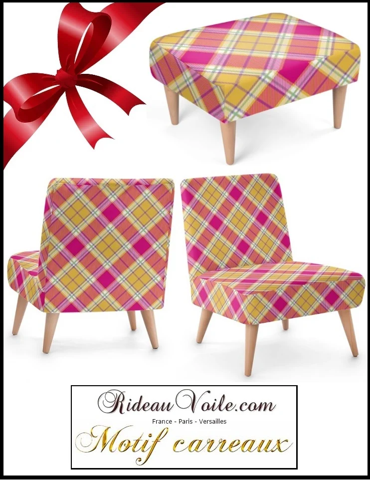 Tissu motif écossais tartan carreaux au mètre rideau tapisserie