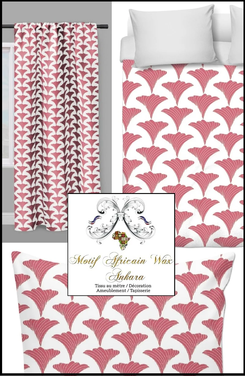 Tissu motif Africain Ankara Wax au mètre rideau couette siège