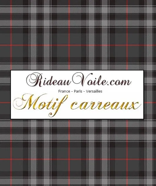 Boutique tissu ameublement motif écossais tartan carreaux mètre rideau tapisserie