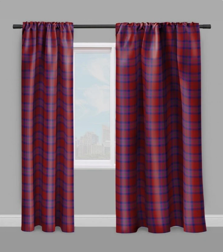 Tissu ameublement imprimé motif écossais tartan carreaux au mètre rideau tapisserie