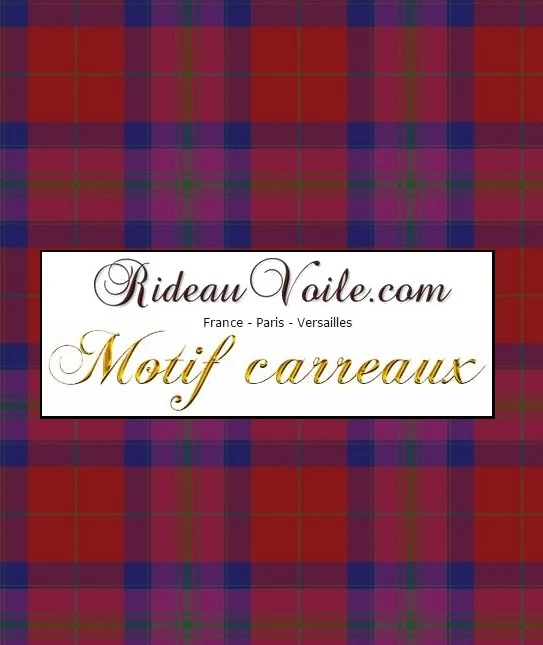 Tissu ameublement imprimé motif écossais tartan carreaux au mètre rideau tapisserie