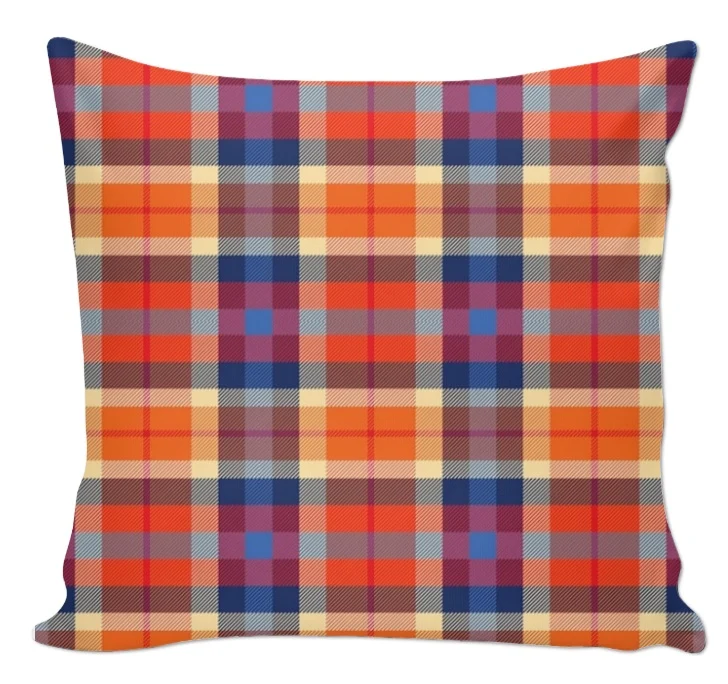 Tissu ameublement motif écossais tartan carreaux Madras au mètre rideau tapisserie siège