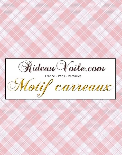 Tissu ameublement motif tartan carreaux au mètre rideau tapisserie rose layette