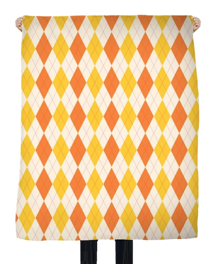 Tissu ameublement motif Argyle arlequin carreaux au mètre rideau occultant ignifugé