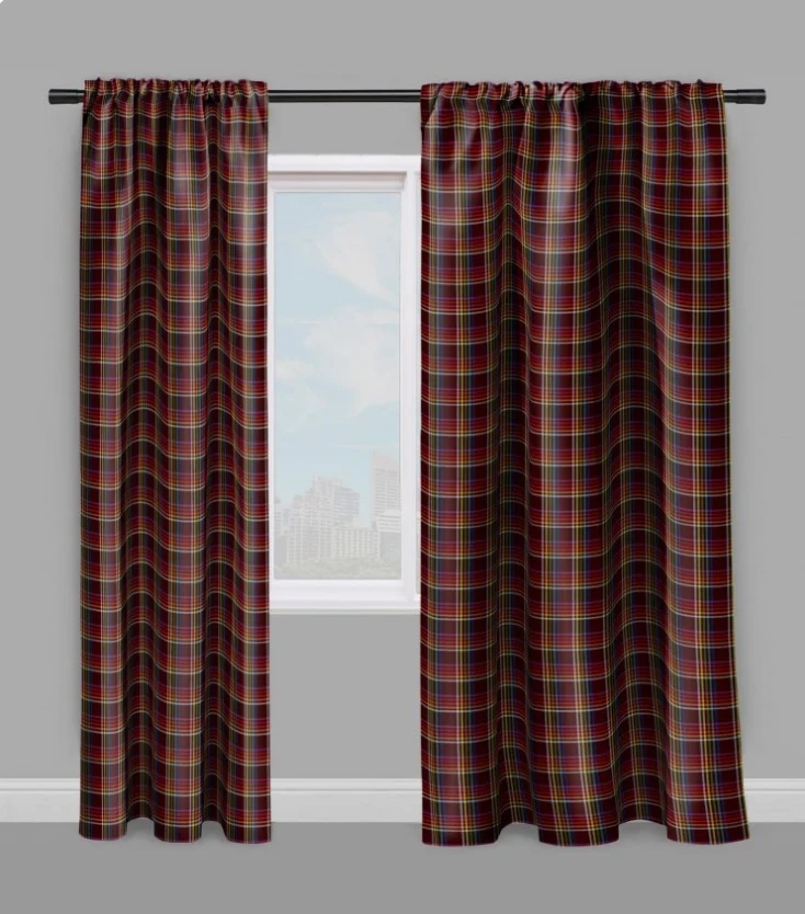Tissu motif graphique rayés carreaux ameublement au mètre rideau couette tapisserie