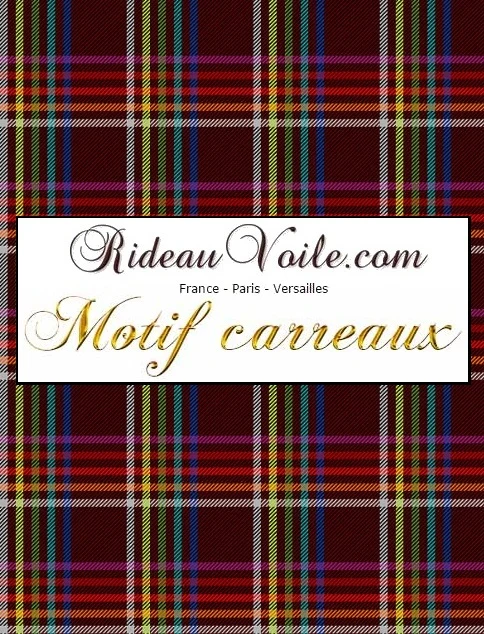 Tissu motif graphique rayés carreaux ameublement au mètre rideau couette tapisserie