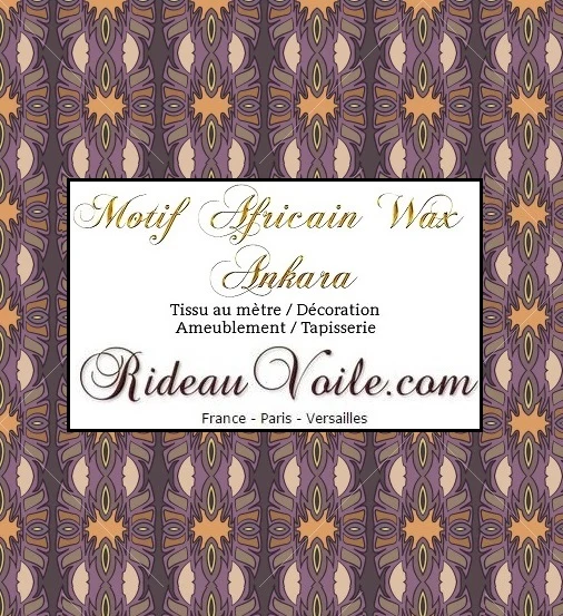 Tissu ameublement motif imprimé Africain Ankara au mètre rideau couette coussin