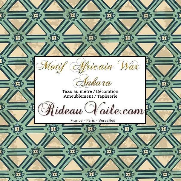 Tissu imprimé motif Africain Ankara pagne Wax au mètre rideau tapisserie ameublement