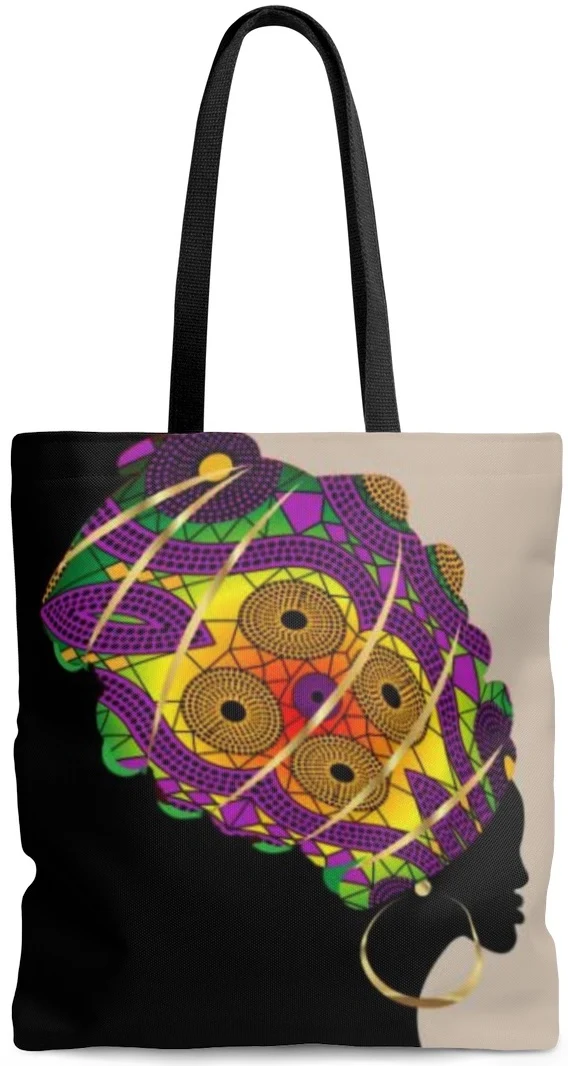 Sac à main cabas motif Africain ethnique tissu Femme pagne Wax