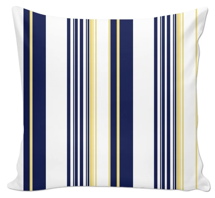 Tissu motif rayures jaune mètre rideau rayé ligne verticale bleu Raidallinen verhokangas