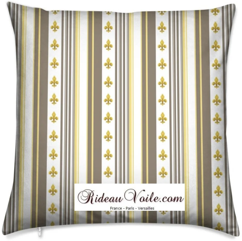 Tissu Empire Fleurs Lys rayure mètre Raidallinen verhokangas Tessuto tende strisce