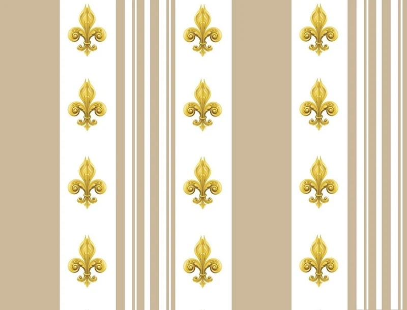 Tissu Empire Baroque rayures beige mètre rideau rayé Gestreift Ridden Riddoen Stoff