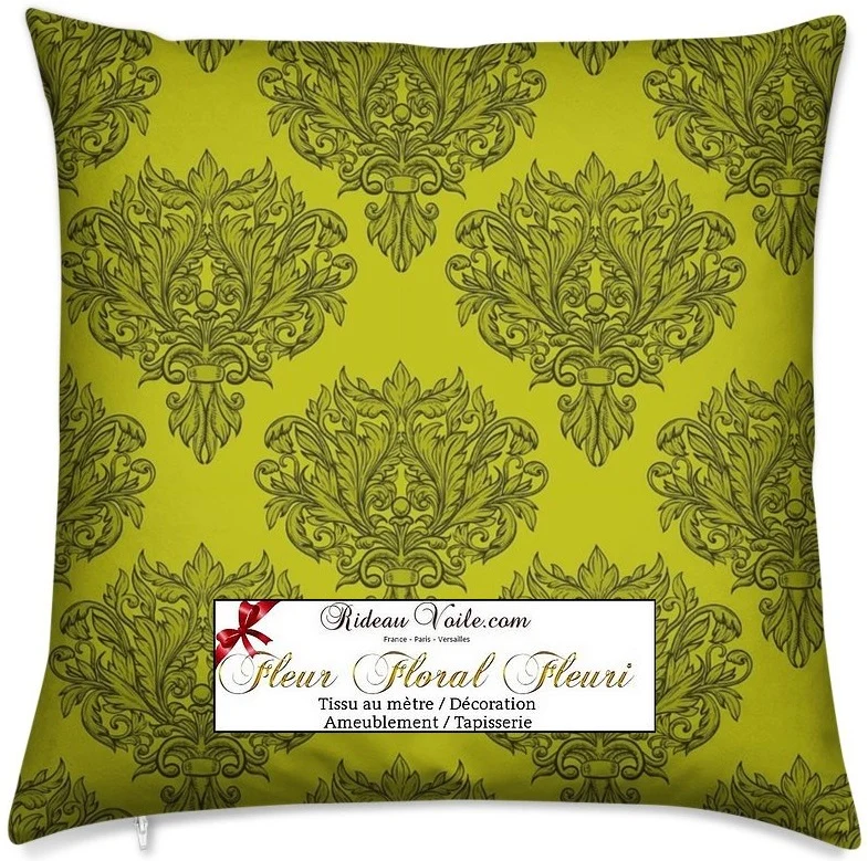 Tissu ameublement rideau couette imprimé Baroque motif fleurs french fabrics flowers