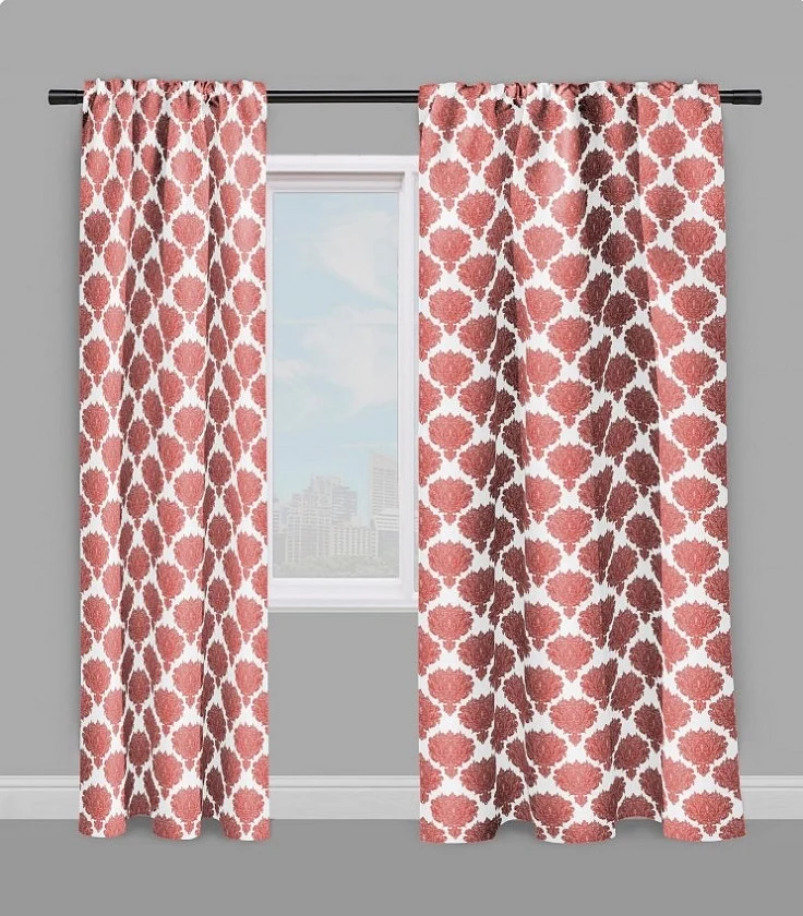 Tissu ameublement mètre fleurs fleuris rideau couette Empire Baroque orange