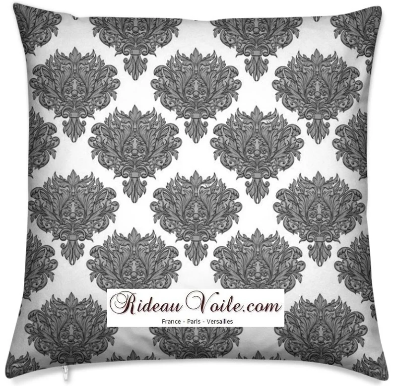 Tissu rideaux décoration Fleurs romantiques Empire Baroque mètre ignifugé occultant